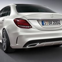 AMG styling rear bumper C-Class W205 genuine Mercedes-Benz | W205-AMG-Heck