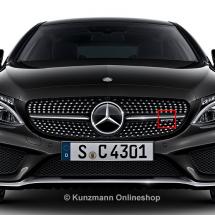 C 43 AMG logo diamond radiator grille C-Class W205 Original Mercedes-Benz | A2058174901-B