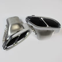 C 43 AMG exhaust tips chrome C-Class W205 Genuine Mercedes-Benz | C43-Auspuff-Chrom