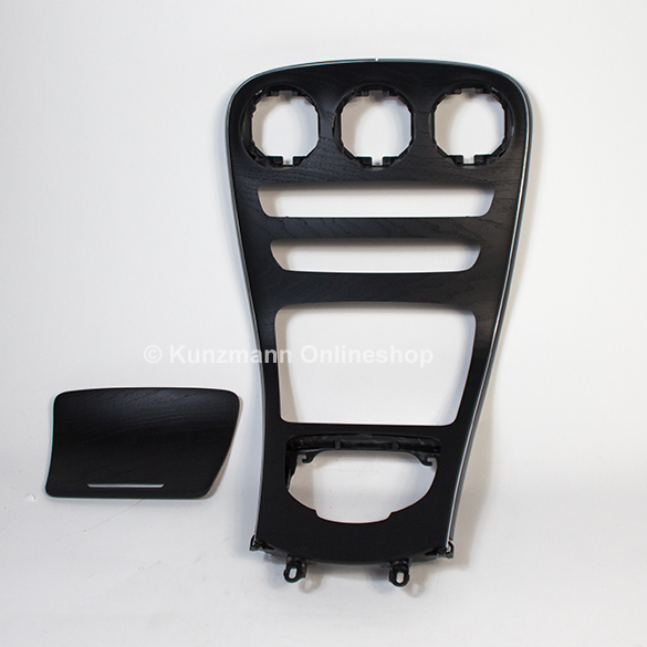 Center Brackets Cover Panel C Class W205 Wood Ash Black Genuine Mercedes Benz