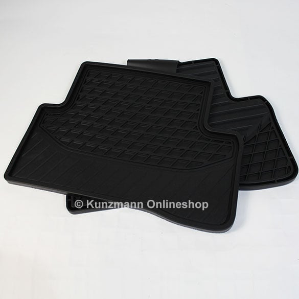 Original Mercedes-Benz rubber floor mats | C-Class W205 | black | Back | A2056807608 9G33
