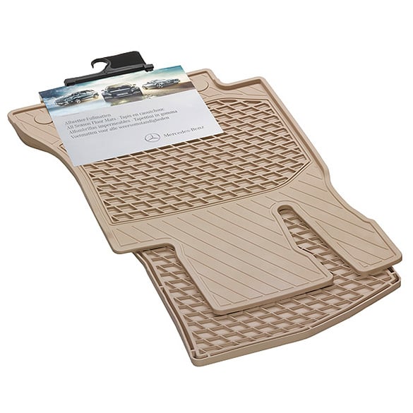 Rubber floor mats silk beige C-Class W205 Original Mercedes-Benz