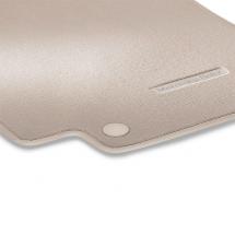 Velour floor mats silk beige | C-Class W205 | genuine Mercedes-Benz | A2056800404 8T67