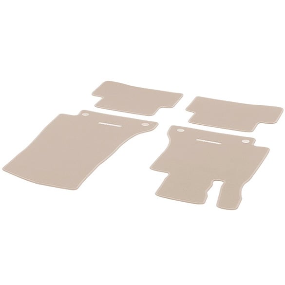 Velour floor mats silk beige | C-Class W205 | genuine Mercedes-Benz | A2056800404 8T67