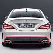 CLA 45 AMG facelift rear diffusor genuine Mercedes-Benz X117 C117 | C117-Facelift-45AMG-Heckdiffusor