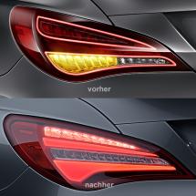 facelift rear lights CLA C117 X117 original Mercedes-Benz retrofitting  | W117-Facelift-Heckleuchten