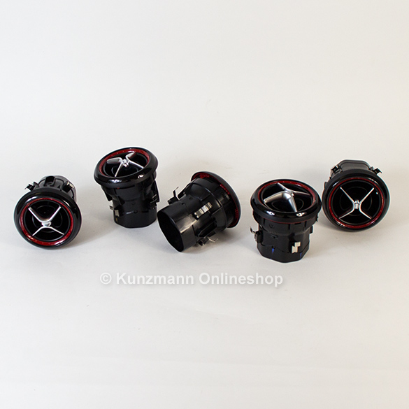Air vents red border CLA W117 Genuine Mercedes-Benz | CLA-rote-Luftduesen Air vents red border CLA W117 Genuine Mercedes-Benz | CLA-rote-Luftduesen