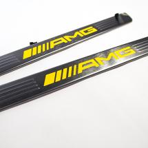 AMG door entry sill panels lighted Yellow Night Edition CLA C/X117 original Mercedes-Benz | A1766806501/6601-AMG-W117