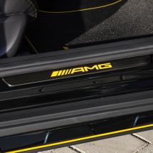 AMG door entry sill panels lighted Yellow Night Edition CLA C/X117 original Mercedes-Benz | A1766806501/6601-AMG-W117
