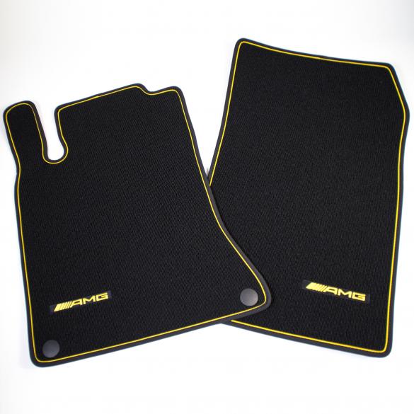 AMG car mats Yellow Night Edition CLA C117 / X117 original Mercedes-Benz | A17668056011C97-117 AMG car mats Yellow Night Edition CLA C117 / X117 original Mercedes-Benz | A17668056011C97-117