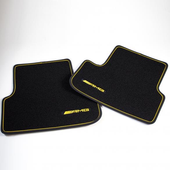 AMG car mats Yellow Night Edition CLA C117 / X117 original Mercedes-Benz | A17668056011C97-117 AMG car mats Yellow Night Edition CLA C117 / X117 original Mercedes-Benz | A17668056011C97-117