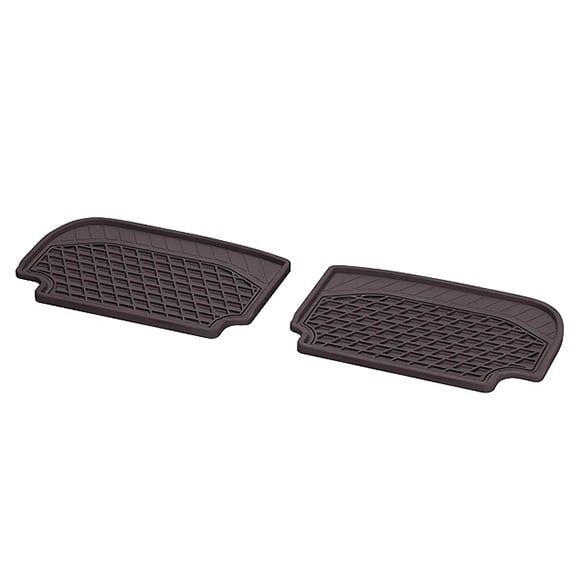 all season rubber rear mats E-Klasse Coupe & Cabrio 238 brown genuine Mercedes-Benz