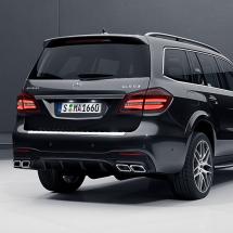 GLS 63 AMG exhaust tips diffusor GLS SUV X166 facelift genuine Mercedes-Benz | GLS63AMG-Diffusor