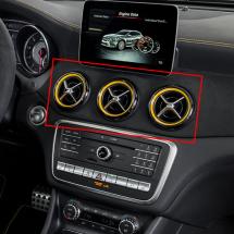 AMG air vents Yellow Night Edition GLA X156 original Mercedes-Benz | GLA-Yellow-Edition-Luftduesen