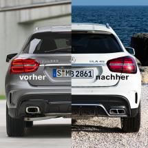 facelift rear lights GLA X156 original Mercedes-Benz retrofitting  | X156-Facelift-Heckleuchten