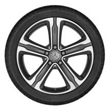 18 inch rim-set 5-spoke-design GLC X253 C253 original Mercedes-Benz | A25340107007X44-Satz