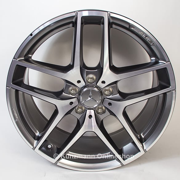 AMG 19 inch rim set 5-twin-spoke design GLC X253 original Mercedes-Benz