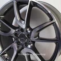 AMG 21 inch rim set 5-twin-spoke design titangrau GLC X253 original Mercedes-Benz | A25340120/28007X21-Satz