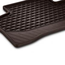 rubber floor mats espresso brown 2-piece rear seats | GLC X253 | genuine Mercedes-Benz | A2536803803 8U51