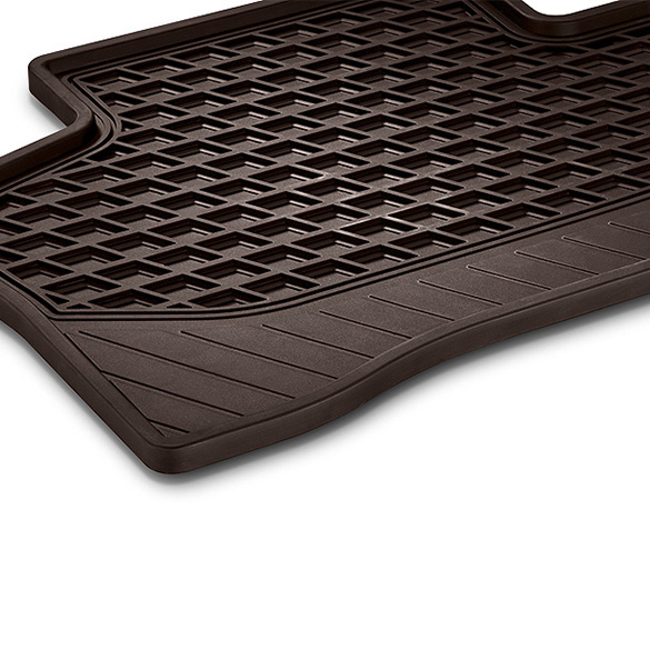 rubber floor mats espresso brown 2piece rear seats GLC X253