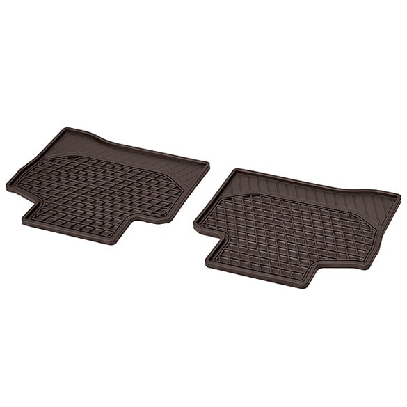 rubber floor mats espresso brown 2-piece rear seats | GLC X253 | genuine Mercedes-Benz | A2536803803 8U51