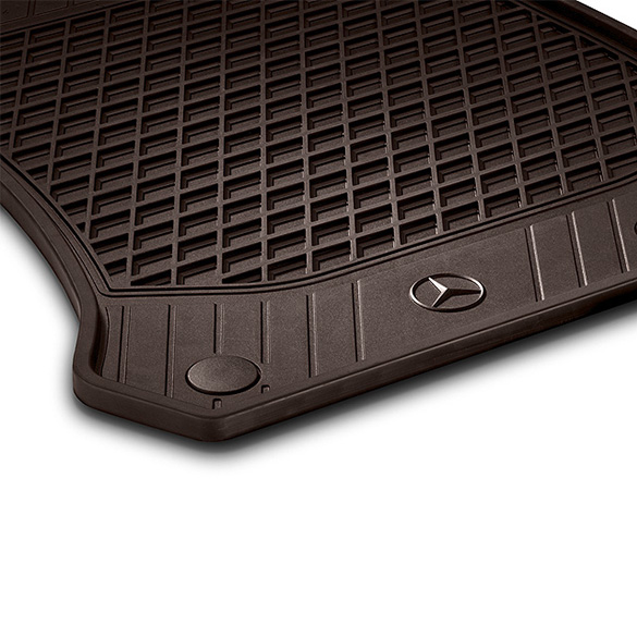Rubber floor mats espresso brown 2piece GLC X253 genuine Mercedes