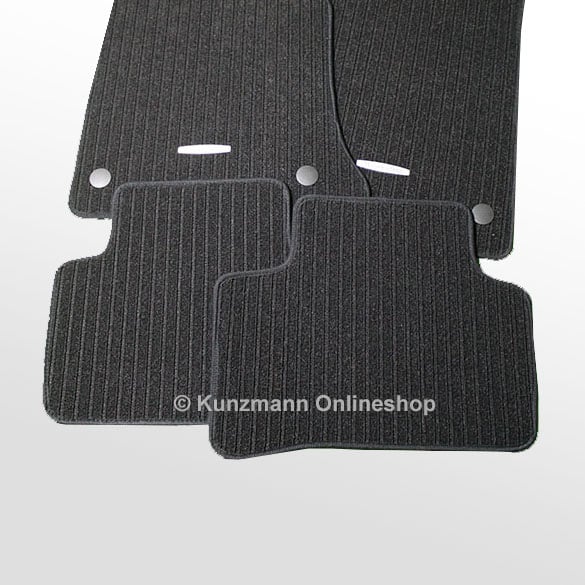 Car rib floor mats Mercedes GLK X204 original Mercedes-Benz black