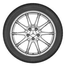 18 inch rim set 10-spoke wheel GLE W166 original Mercedes-Benz titansilver | A16640112029765-Satz
