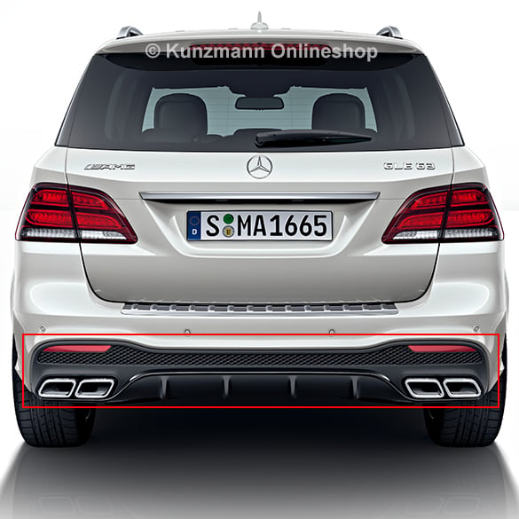 63 AMG rear diffusor GLE SUV W166 facelift genuine Mercedes-Benz