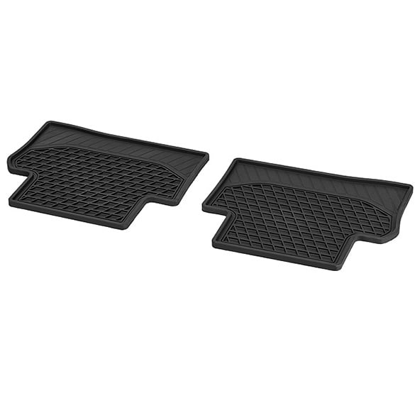 Rubber-floor carpets black rear E-Class W213 Genuine Mercedes-Benz