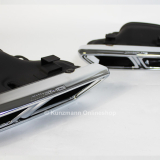 genuine AMG exhaust tips Mercedes-Benz chrome