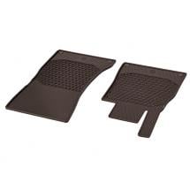 Rubber floor mats 2-piece espresso brown S-Class W222 original Mercedes-Benz | A22268044488U51-S