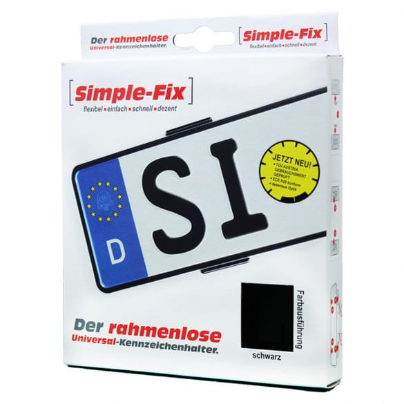 Simple-Fix 2.0 license plate holder frameless for 2 license plates