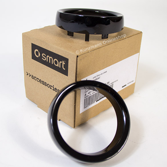clock surround trim black smart fortwo 451 genuine smart