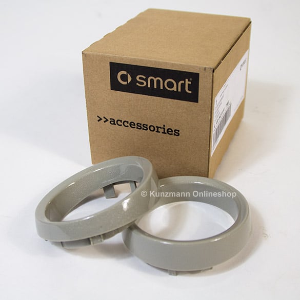 clock surround trim grey smart fortwo 451 genuine smart accessories