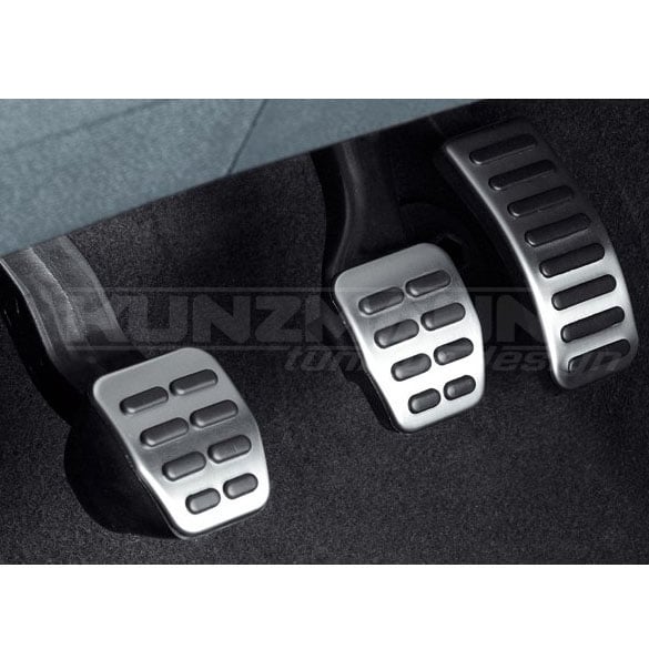 pedal cap set stainless steel | Golf 4, Polo 4, Polo 5 | Genuine Volkswagen