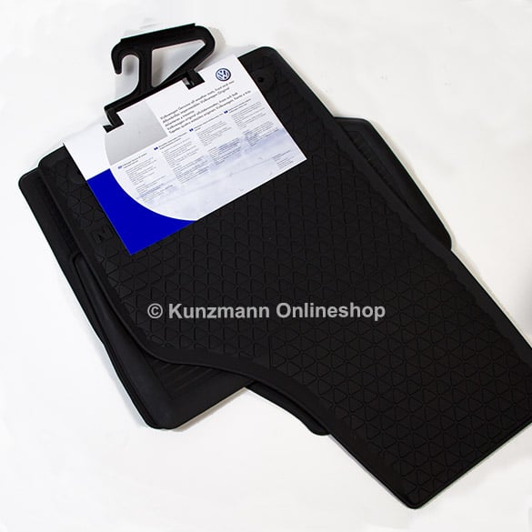 Volkswagen car rubber floor mats Tiguan original black | 5N1061500A 82V