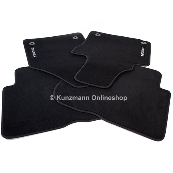 Velour floor mats set Facelift VW Touran original Volkswagen | 1T1061270 WGK