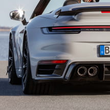 BRABUS Heckschürzen Einsätze Porsche 911 Turbo S Carbon glänzend | 902-410-00