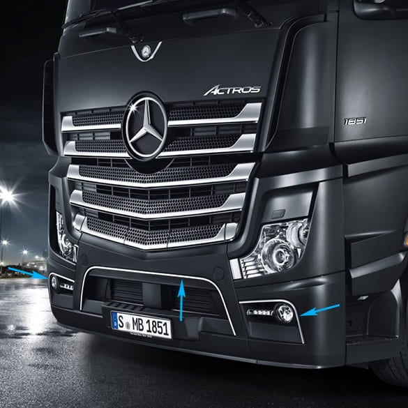 Edelstahlzierleisten Bugschürze Actros 4 5 Original Mercedes-Benz