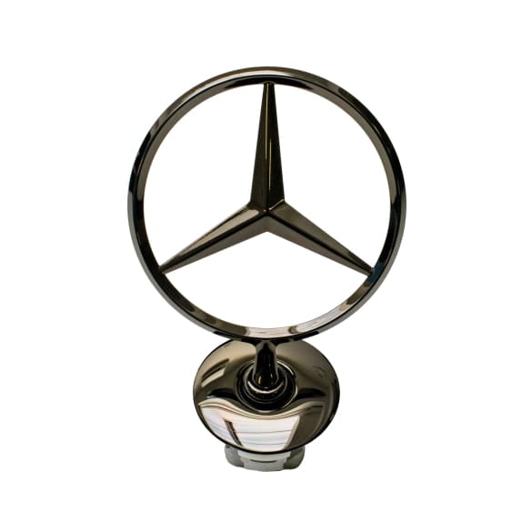 Mercedes Stern Motorhaube Schwarz Chrom Original Mercedes-Benz 