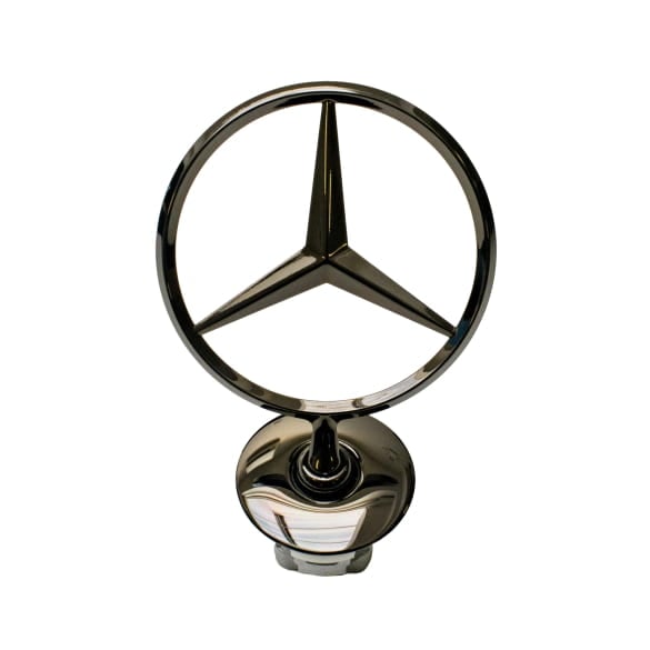 Mercedes Stern Motorhaube schwarz chrom Original Mercedes-Benz