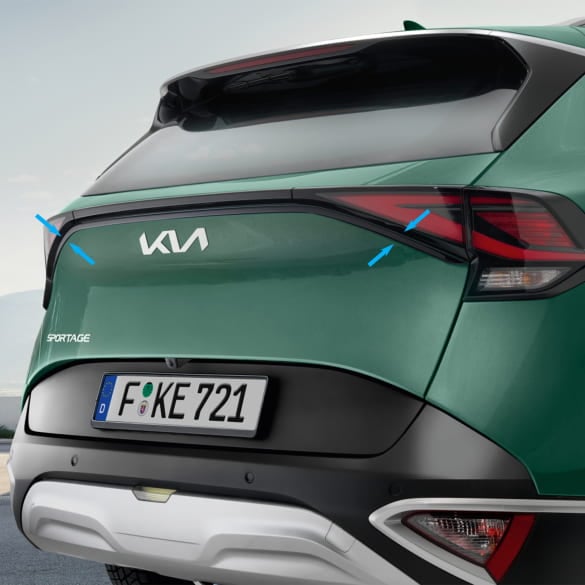 Zierleiste Kofferraum Heckklappe Schwarz KIA Sportage NQ5 Original KIA