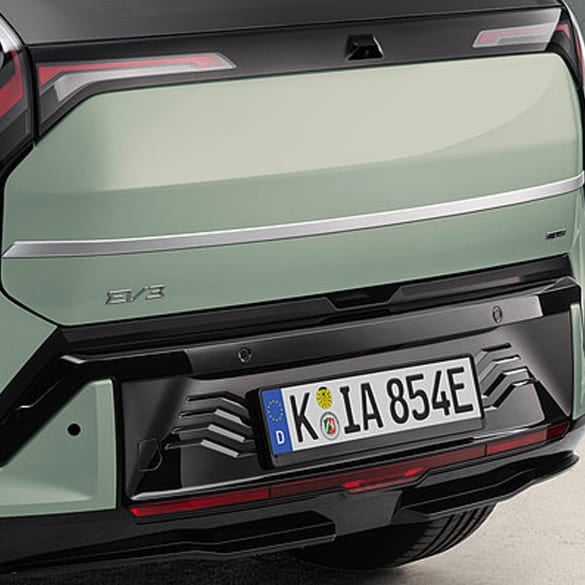 Zierleiste Kofferraum Heckklappe Gebürstetes Aluminium Optik KIA EV3 Original KIA