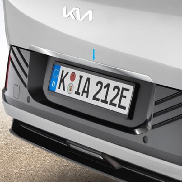 Zierleiste Kofferraum KIA EV4 gebürstetes Aluminium Optik Original KIA