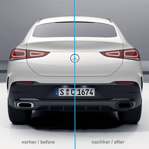 Schwarze Auspuffblenden GLE GLS V167 C167 X167 Original | A167885-black-167 Schwarze Auspuffblenden GLE GLS V167 C167 X167 Original | A167885-black-167