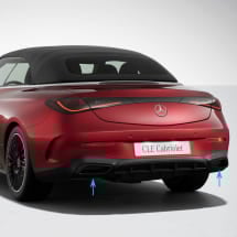 Auspuffblenden AMG Nightpaket CLE A236 Cabrio Original Mercedes-Benz | A214885-schwarz-A236