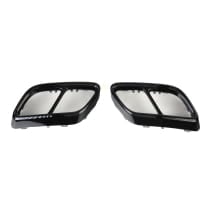 Black Style Auspuff Zierblenden VW Golf 8 VIII Original Volkswagen | Golf8-Auspuff-Zierblende
