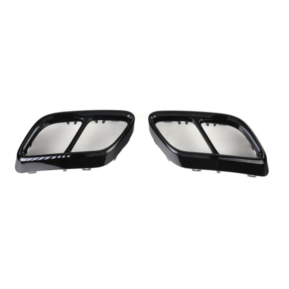 Black Style Auspuff Zierblenden VW Golf 8 VIII Original Volkswagen | Golf8-Auspuff-Zierblende