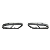 Black Style Auspuff Zierblenden VW Golf 8 VIII Original Volkswagen | Golf8-Auspuff-Zierblende